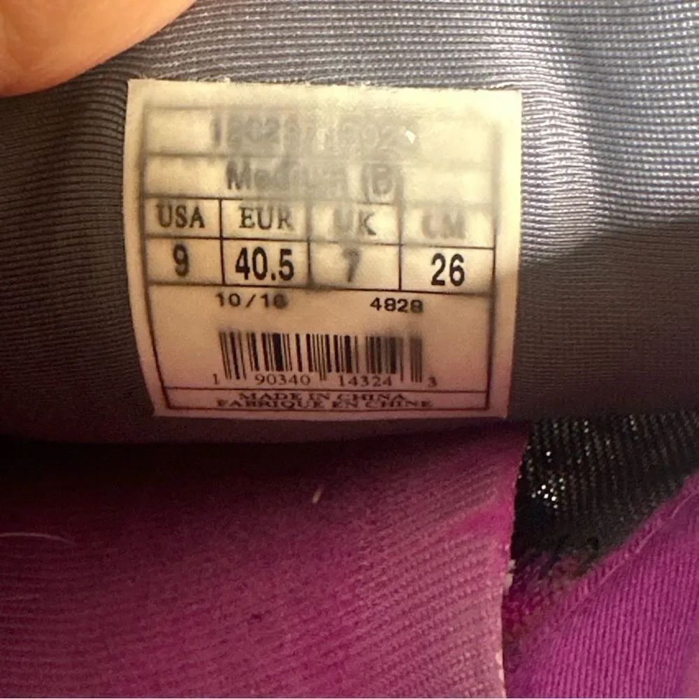 Brooks Running Shoes Pure Flow 6 Purple Gray Athletic Sneakers Women Sz‎ 9